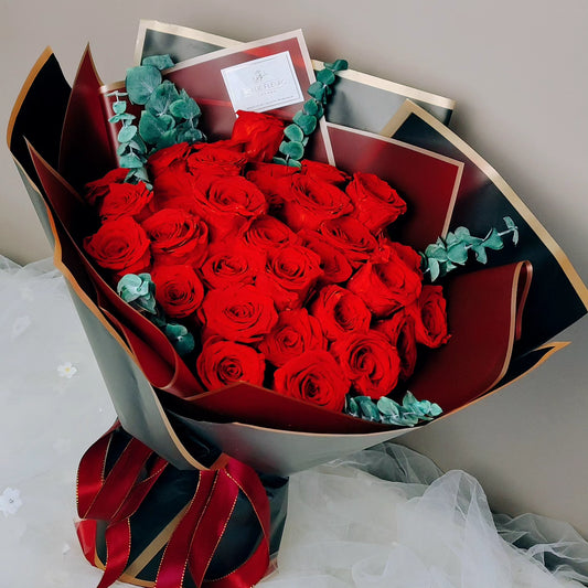 Classic Red Roses Bouquet