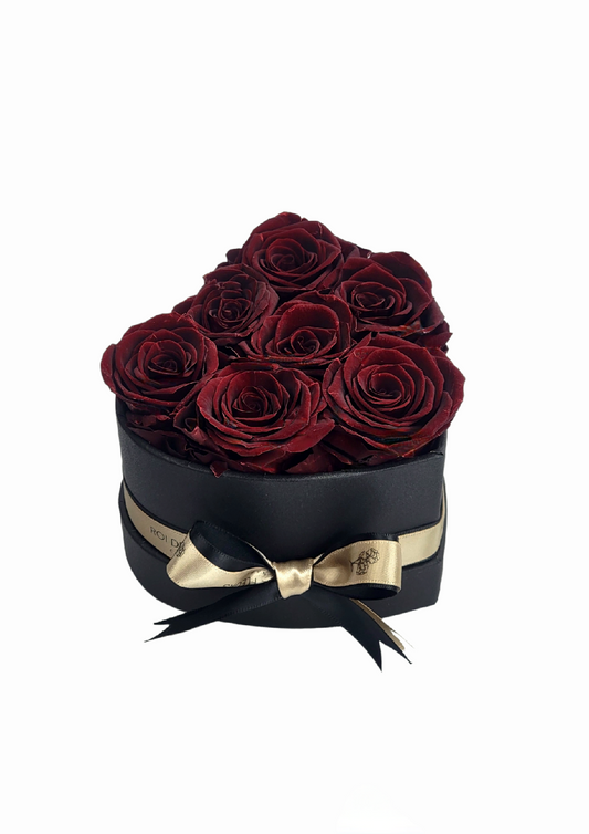 Standard Preserved Roses | Black Classic Hat Box